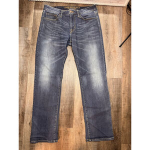 Men's American Eagle Blue Original Straight Jeans Waist 32